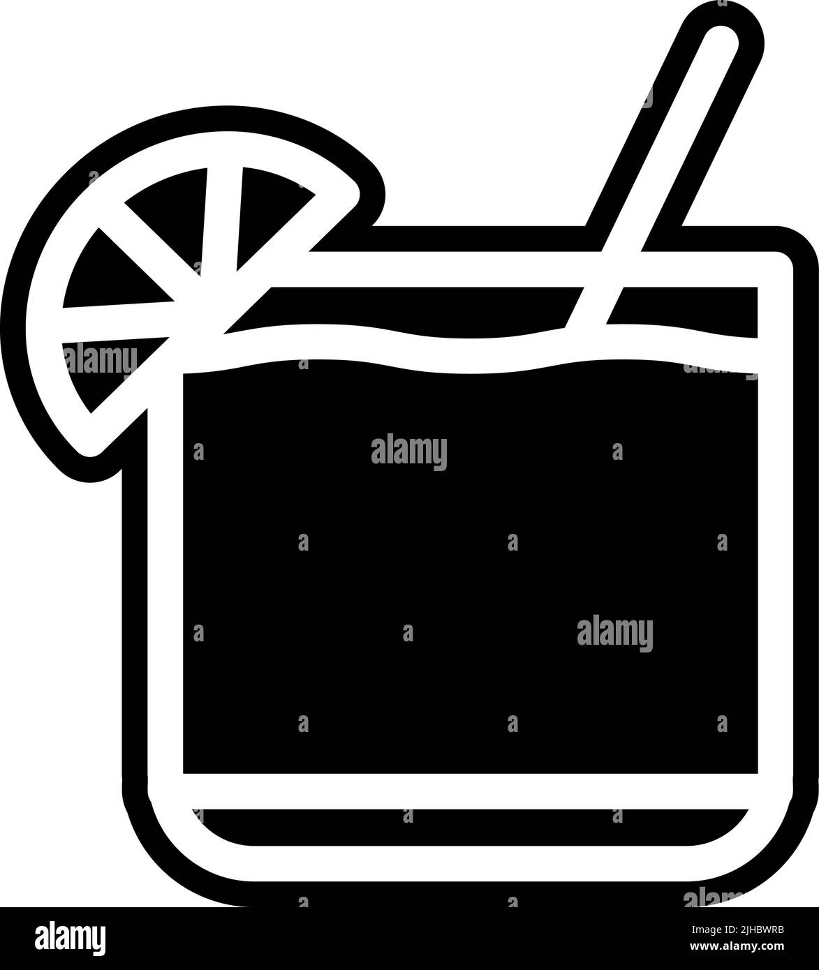 Sommer kaltes Getränk . Stock Vektor