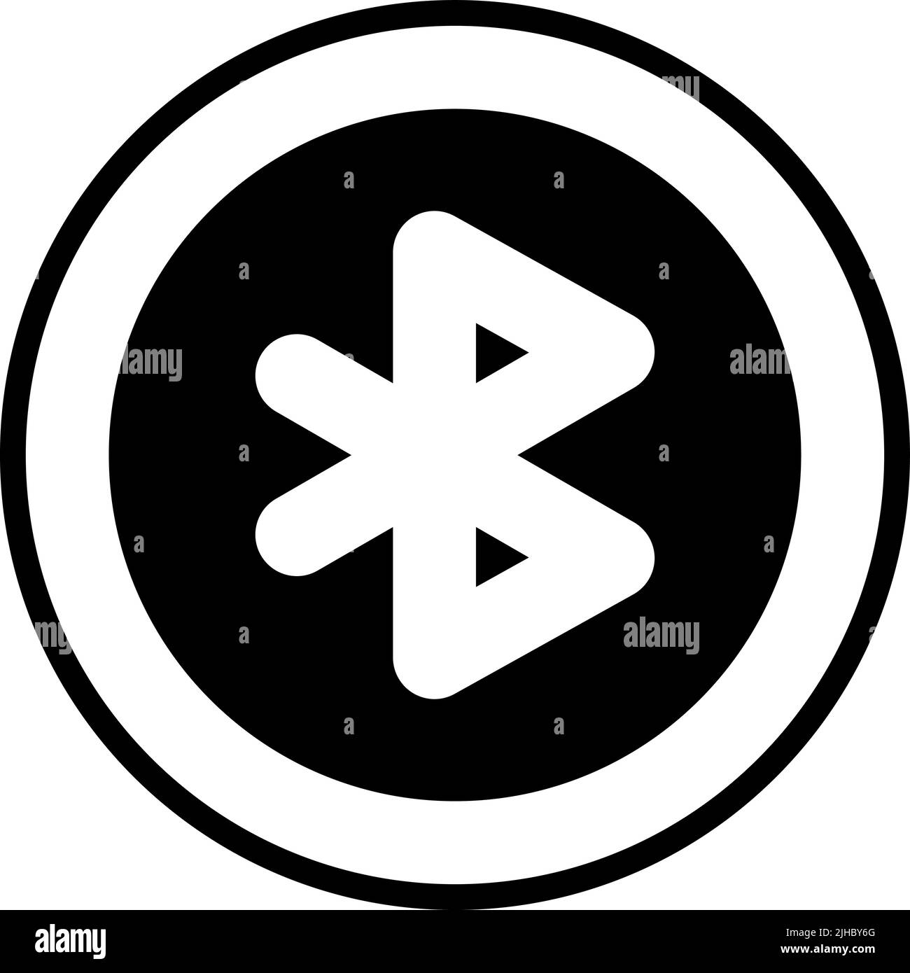 UI-Steuerung bluetooth . Stock Vektor