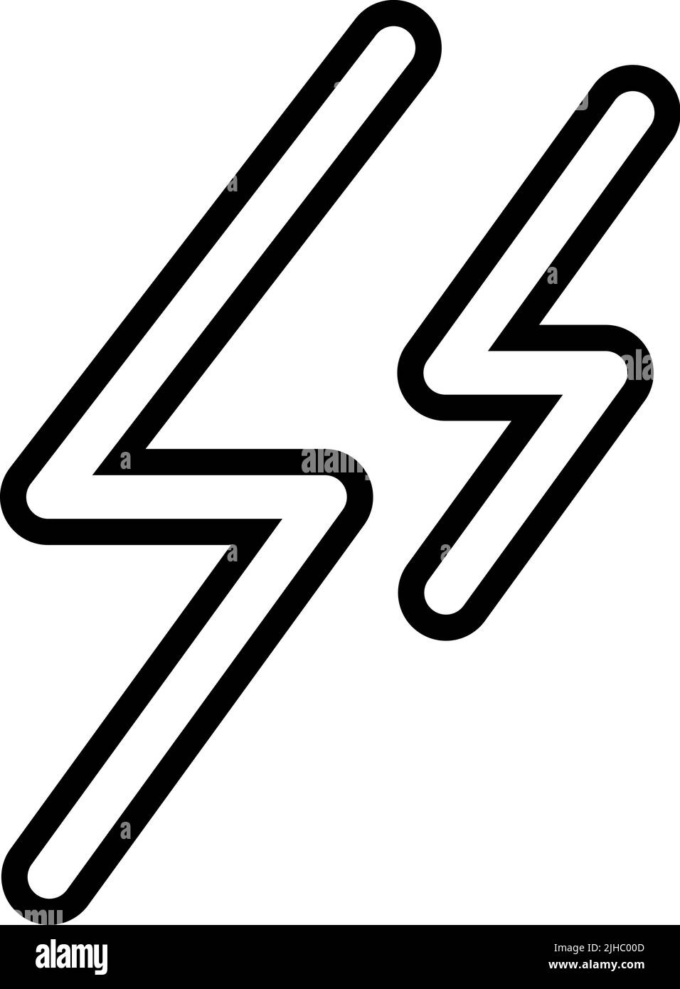 Wetter Donnerschlag . Stock Vektor