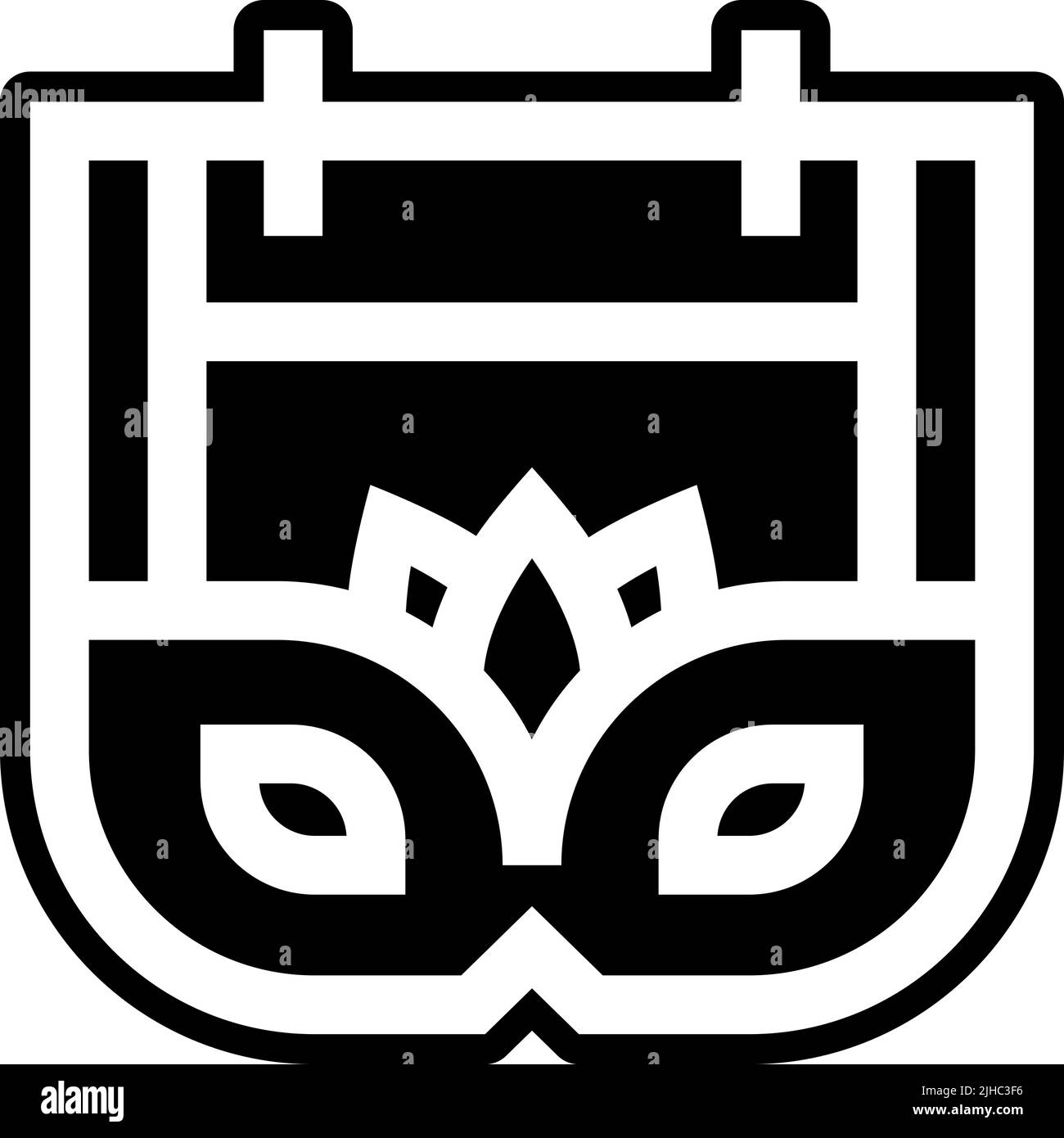 Kalender Karneval . Stock Vektor