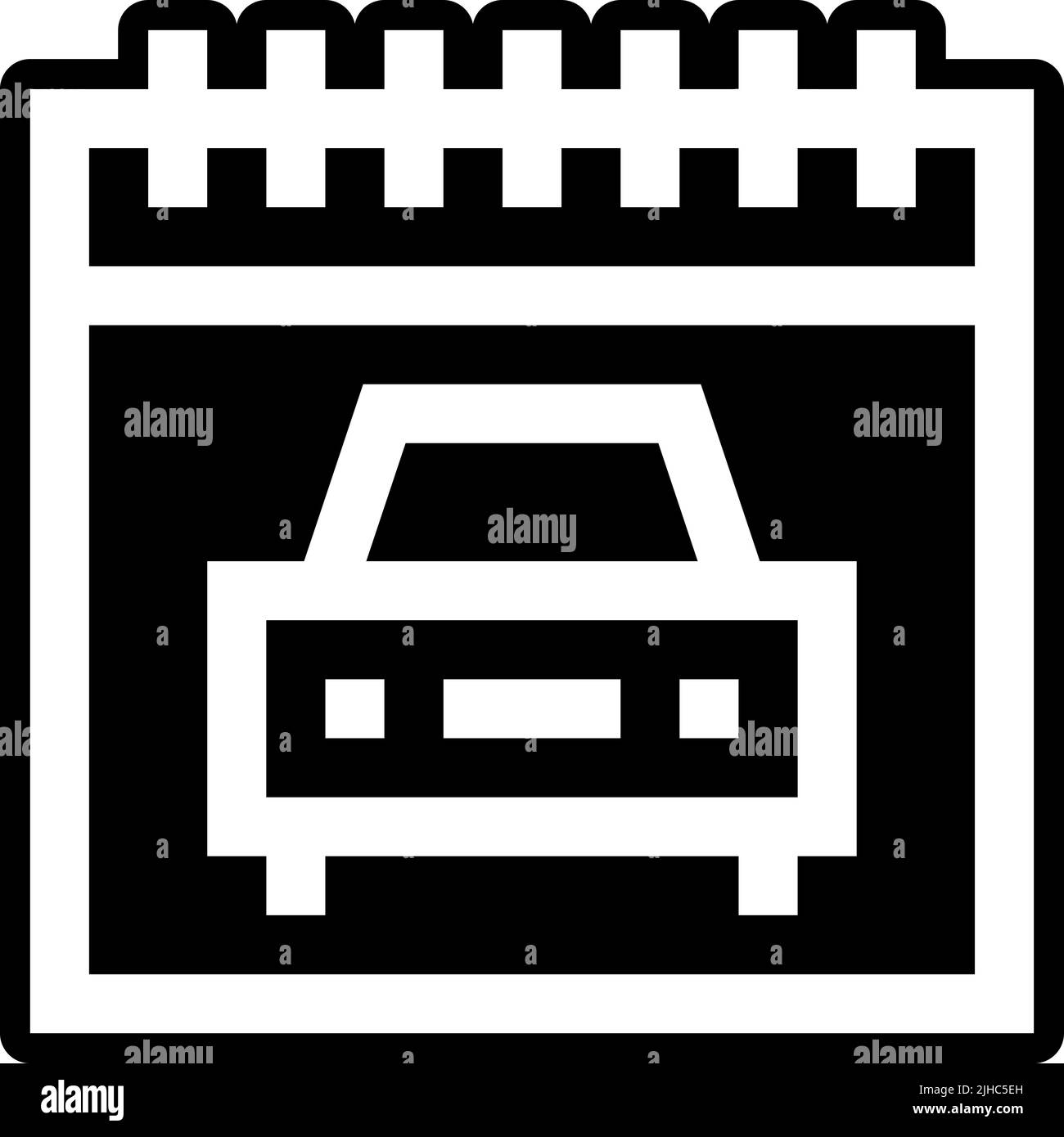 Fahren Schulwagen . Stock Vektor