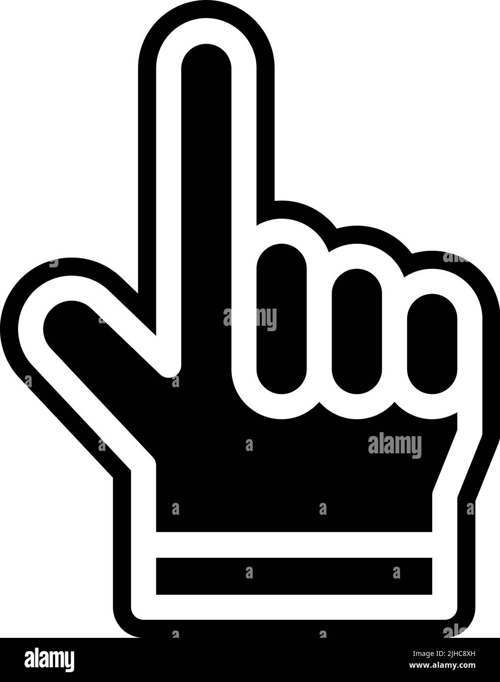 Handgesten zeigen die Hand . Stock Vektor