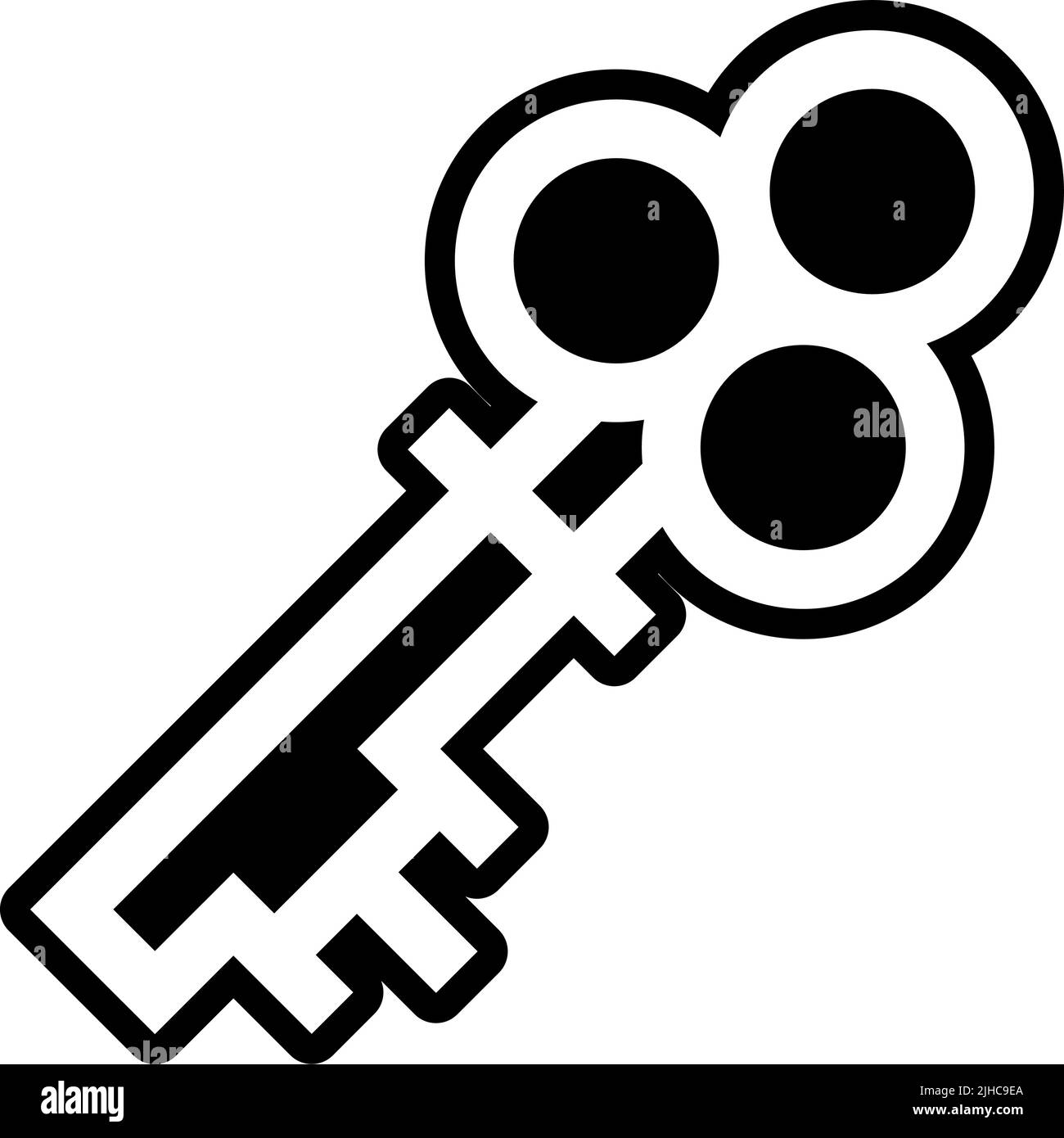 Schlüssel und Schlösser Schlüssel . Stock Vektor