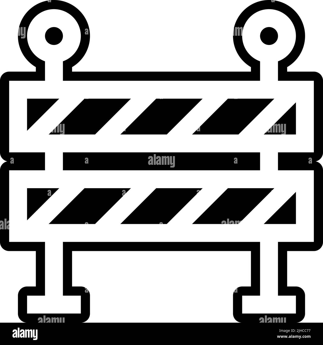 Autobahnsperre . Stock Vektor