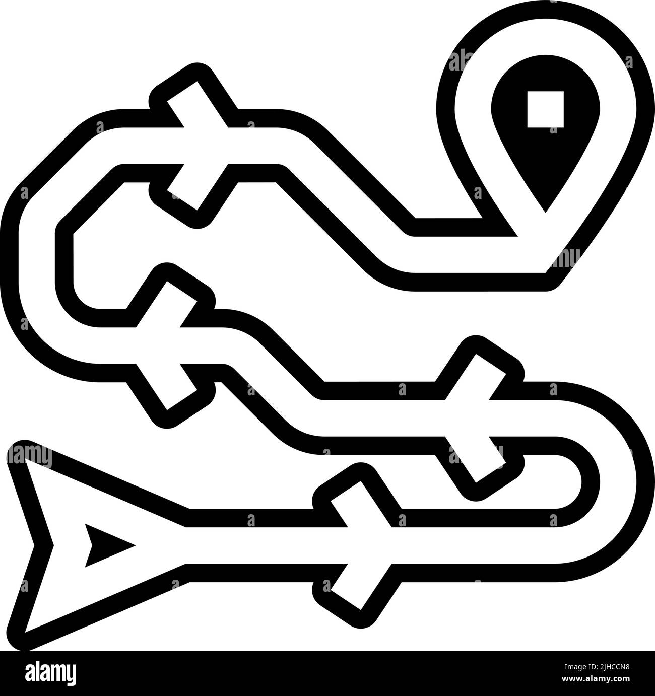 Autobahn-Route . Stock Vektor