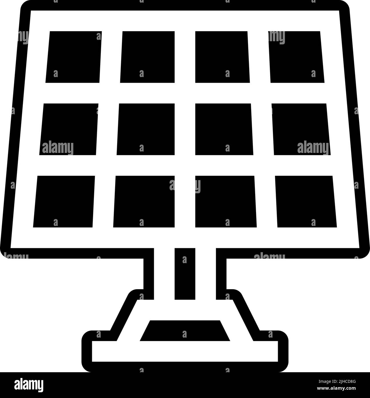 Kernenergie-Solarpanel . Stock Vektor