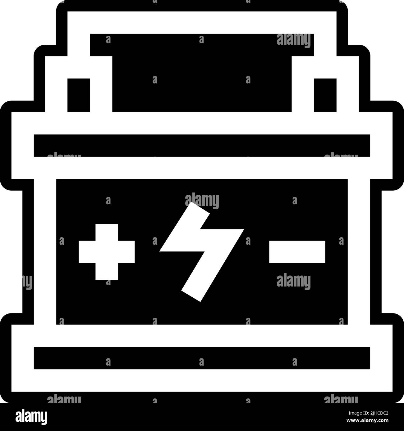 Atomenergie-Batterie . Stock Vektor