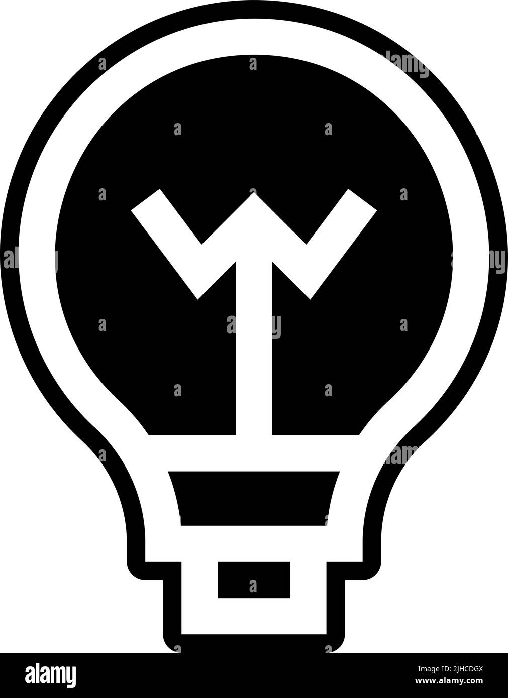 Kernenergie-Glühbirne . Stock Vektor