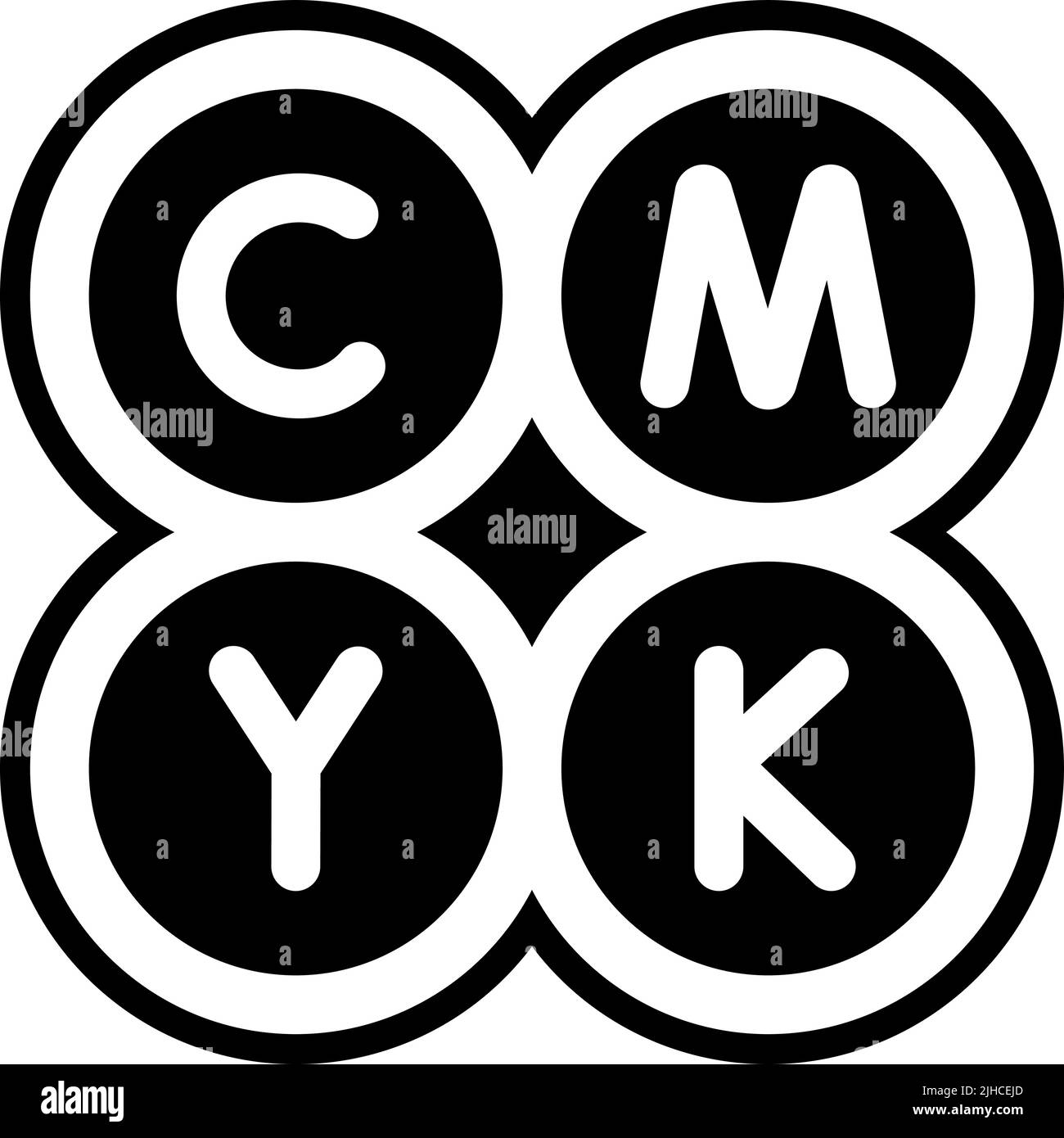cmycmy wird gedruckt. Stock Vektor