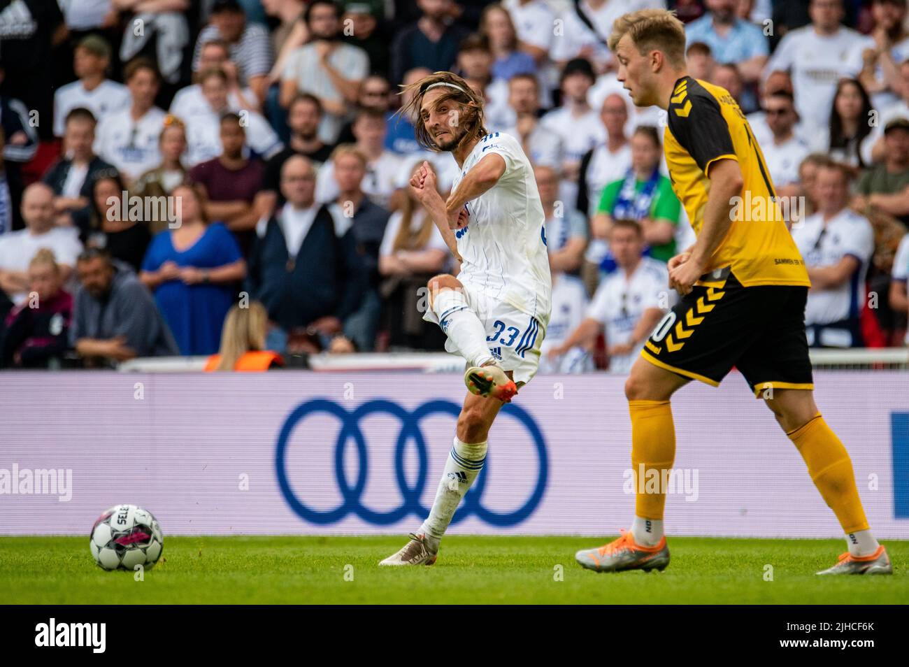 Kopenhagen, Dänemark. 17.. Juli 2022. Rasmus Falk (33) vom FC Kopenhagen beim Superliga-Spiel 3F zwischen dem FC Kopenhagen und AC Horsens im Park in Kopenhagen. (Foto: Gonzales Photo/Alamy Live News Stockfoto