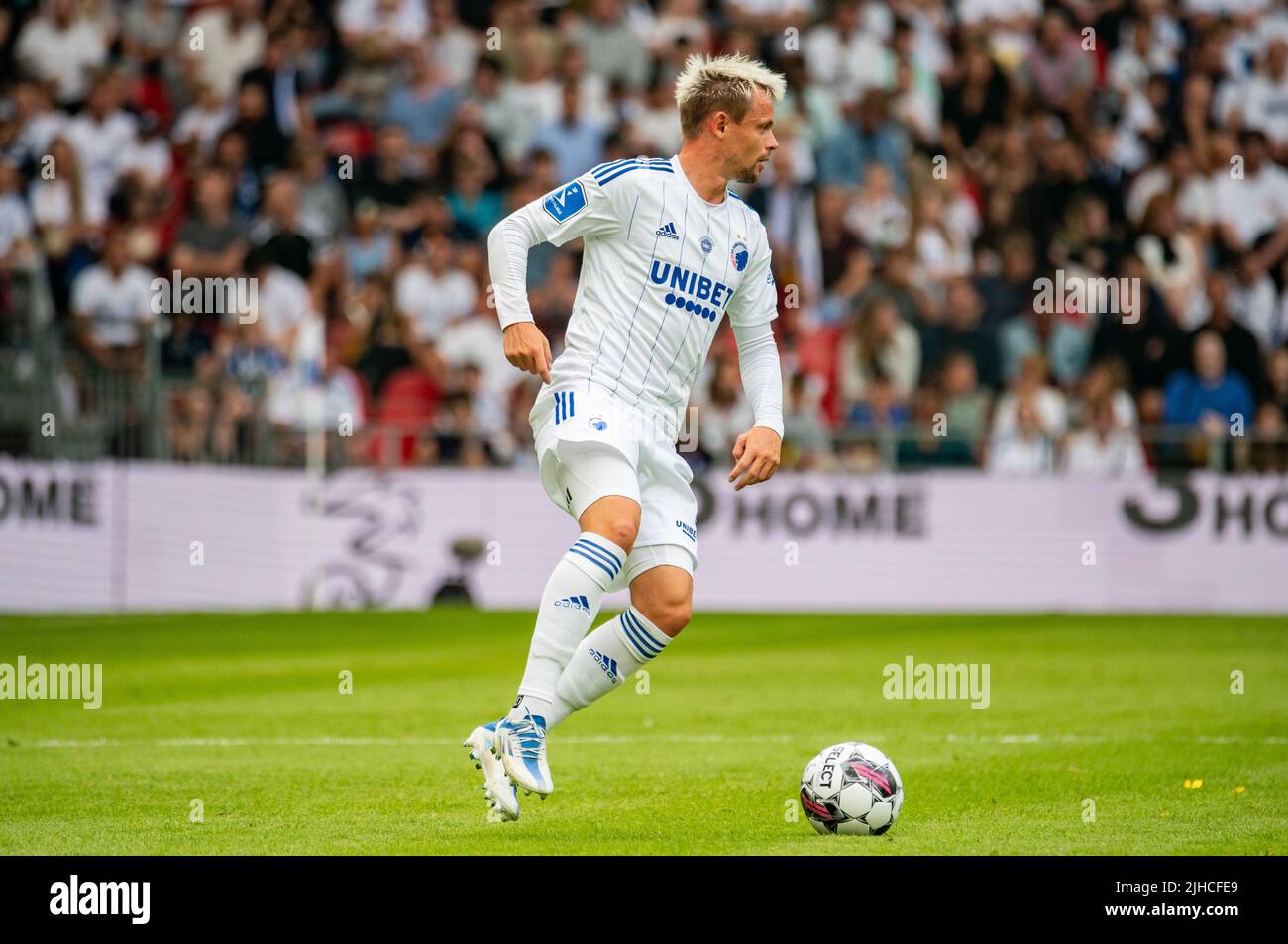 Kopenhagen, Dänemark. 17.. Juli 2022. Peter Ankersen (22) vom FC Kopenhagen beim Superliga-Spiel 3F zwischen dem FC Kopenhagen und AC Horsens in Parken in Kopenhagen. (Foto: Gonzales Photo/Alamy Live News Stockfoto