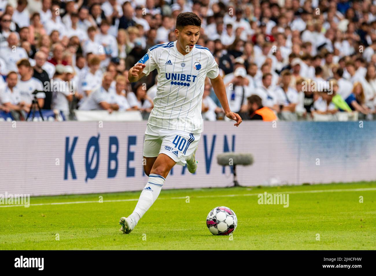 Kopenhagen, Dänemark. 17.. Juli 2022. Roony Bardghji (40) vom FC Kopenhagen beim Superliga-Spiel 3F zwischen dem FC Kopenhagen und AC Horsens im Kopenhagener Park. (Foto: Gonzales Photo/Alamy Live News Stockfoto