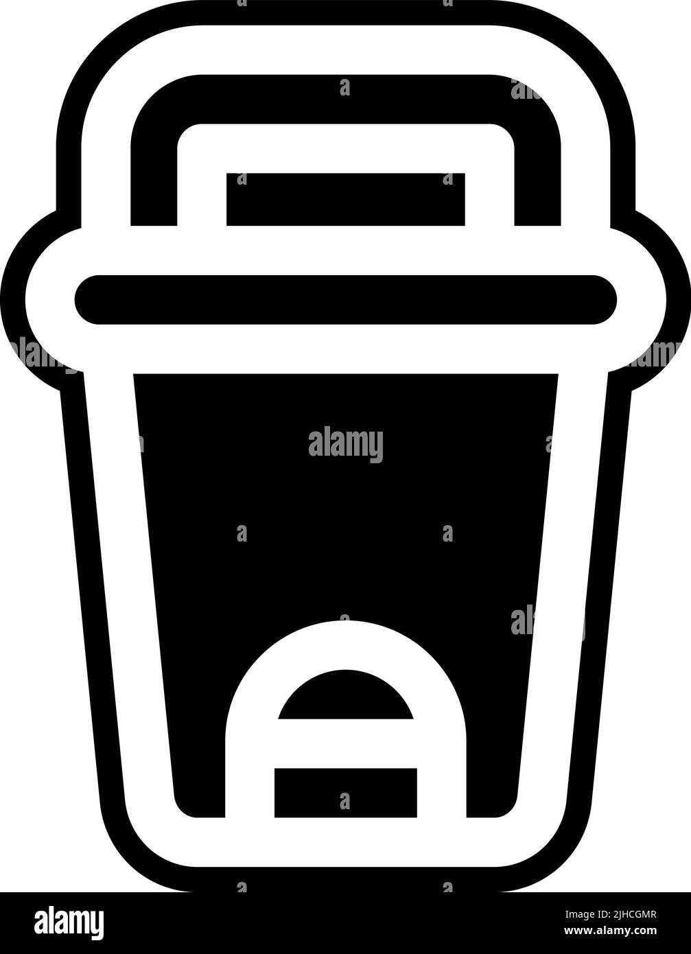 Arbeitsplatz bin . Stock Vektor