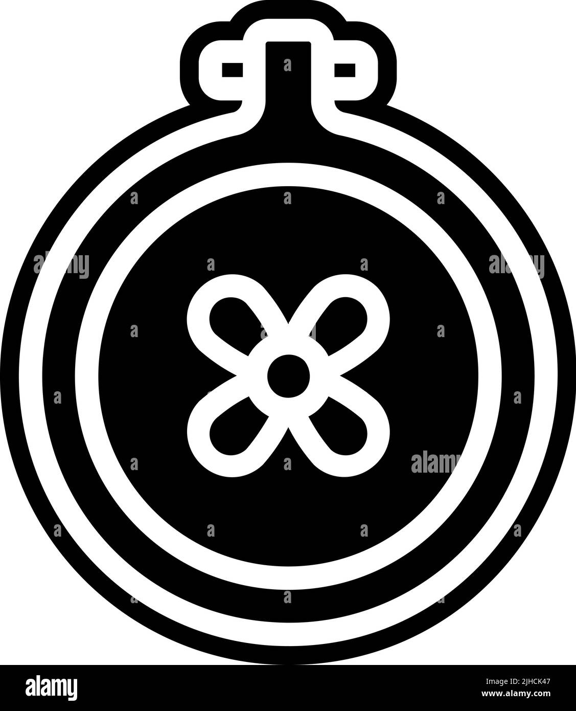 Kunst und Handwerk Stickerei . Stock Vektor