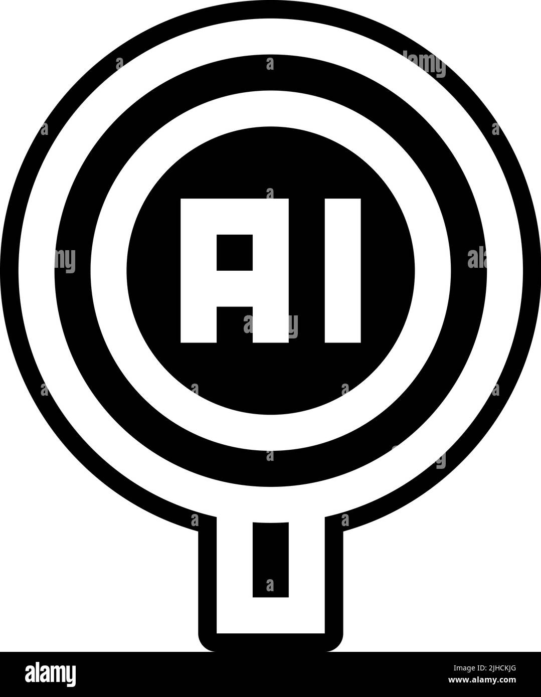 Künstliche Intelligenz Künstliche Intelligenz . Stock Vektor