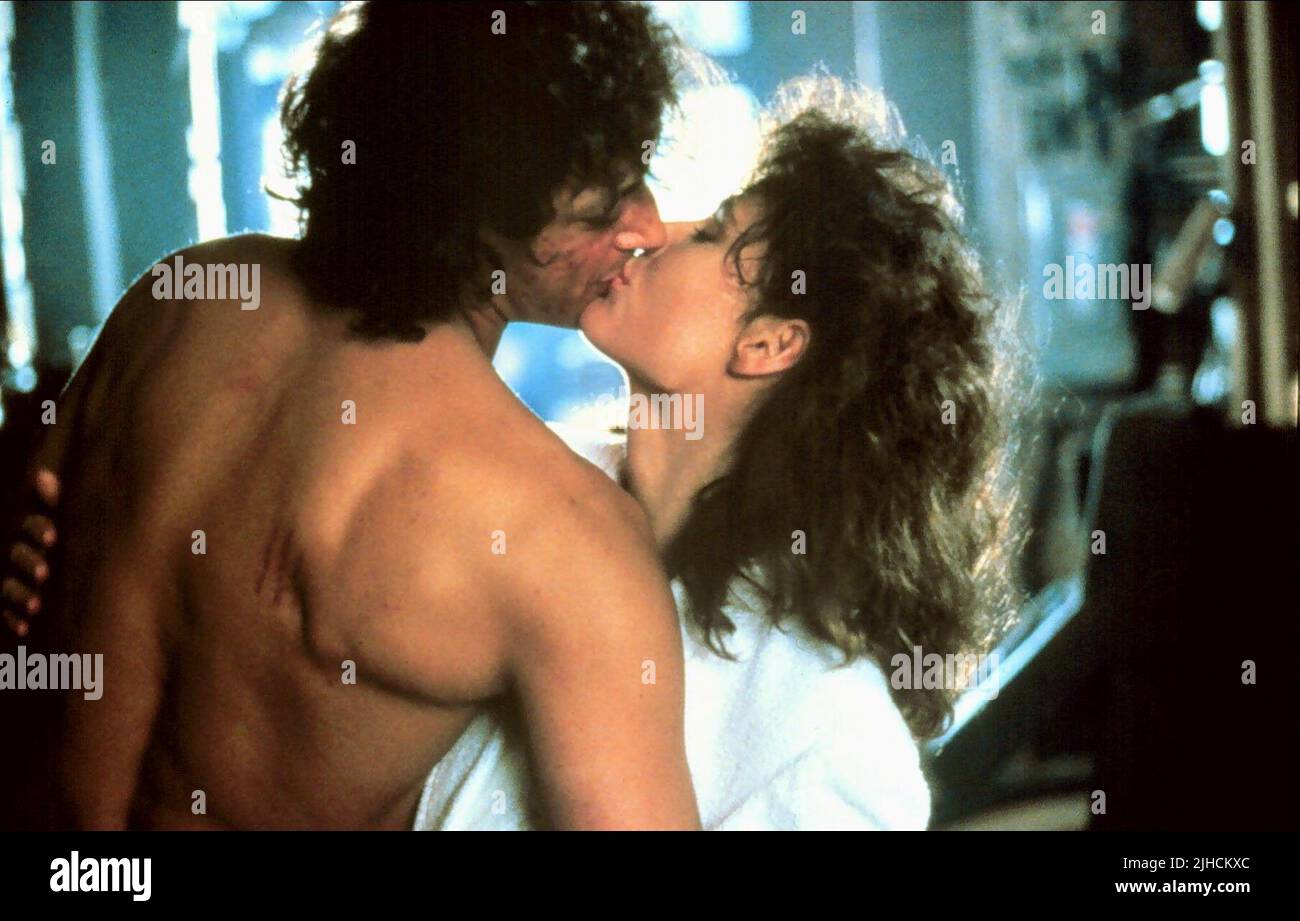 JEFF GOLDBLUM, GEENA DAVIS, die Fliege, 1986 Stockfoto