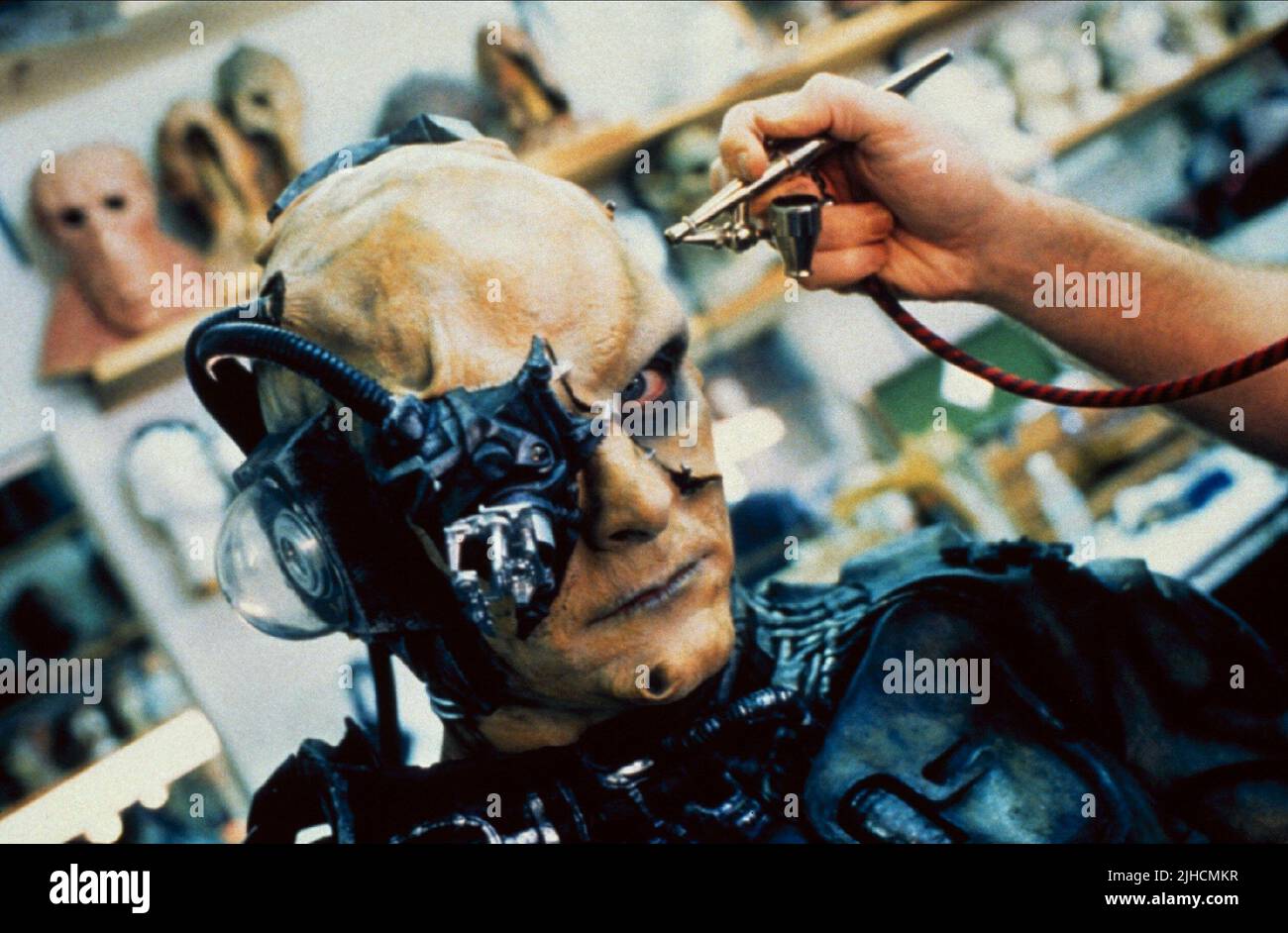 BORG IN MAKE-UP, STAR TREK: FIRST CONTACT, 1996 Stockfoto