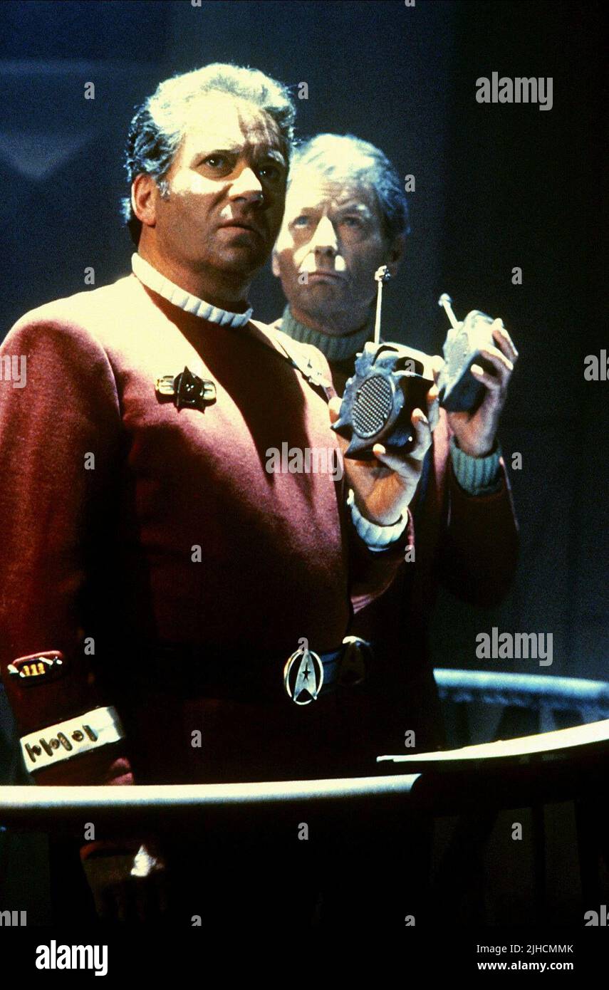 WILLIAM SHATNER, DEFOREST KELLEY, Star Trek VI: Das unentdeckte Land, 1991 Stockfoto