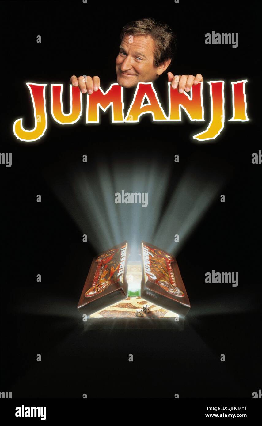 ROBIN WILLIAMS POSTER ARTWORK, JUMANJI, 1995 Stockfoto