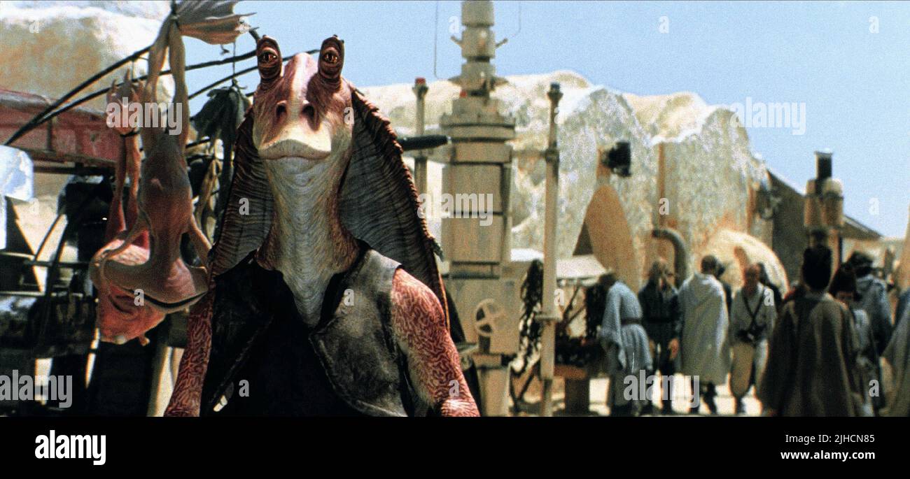 JAR JAR BINKS, Star Wars: Episode I - Die Dunkle Bedrohung, 1999 Stockfoto