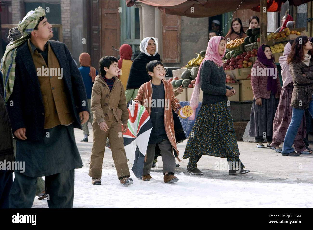 ZEKERIA EBRAHIMI, Ahmad Khan MAHMIDZADA, THE KITE RUNNER, 2007 Stockfoto