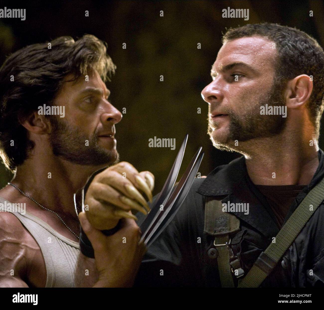 HUGH Jackman, Liev Schreiber, X-Men Origins: Wolverine 2009 Stockfoto
