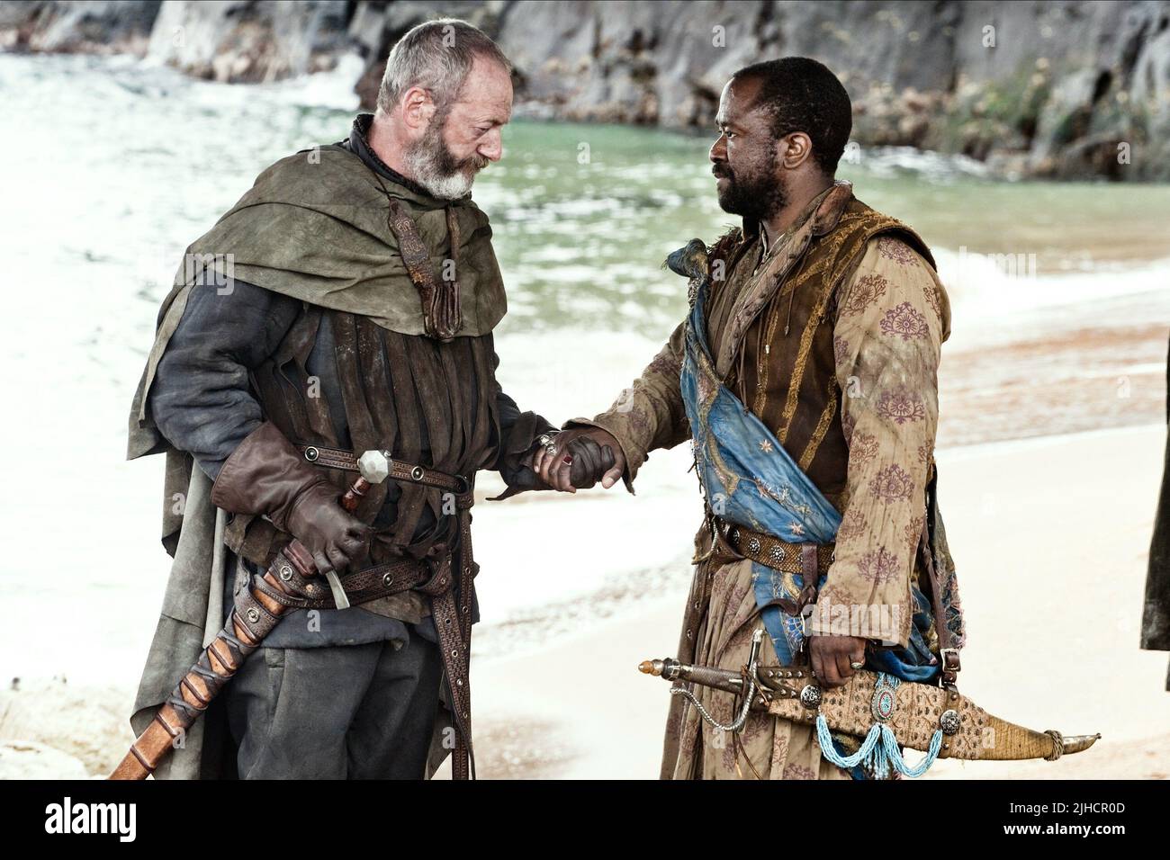 LIAM CUNNINGHAM, LUCIAN MSAMATI, Spiel der Throne, 2011 Stockfoto