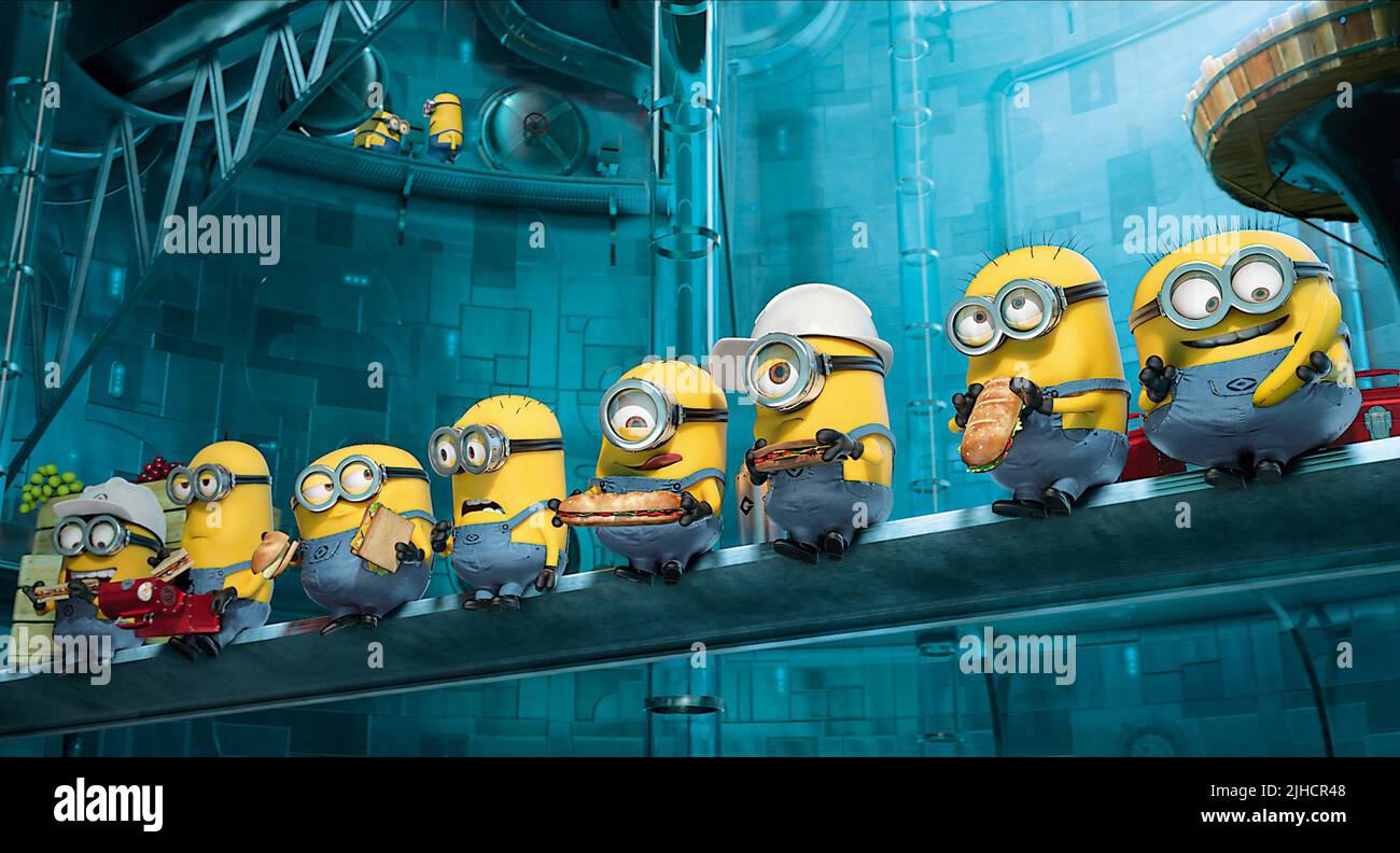 MINONS, DESPICABLE ME2, 2013 Stockfoto