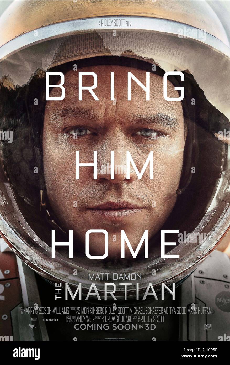 MATT DAMON, Plakat, auf dem Mars, 2015 Stockfoto