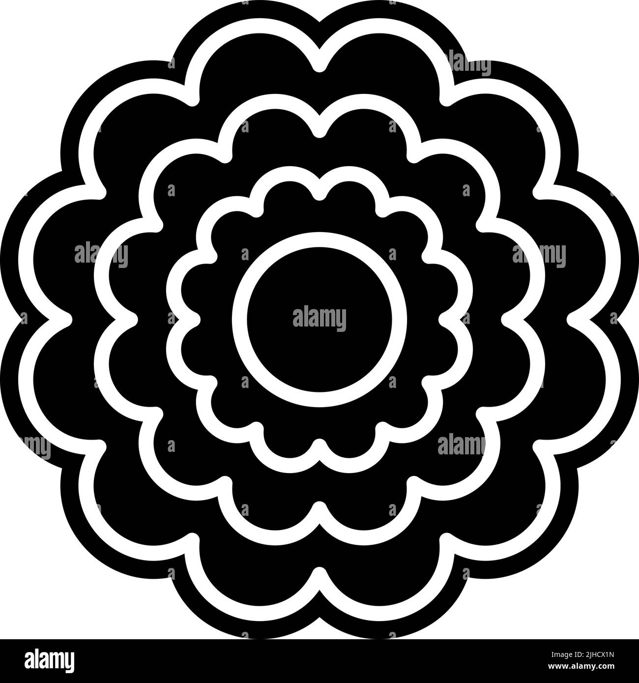 Blume ranunculaceae . Stock Vektor