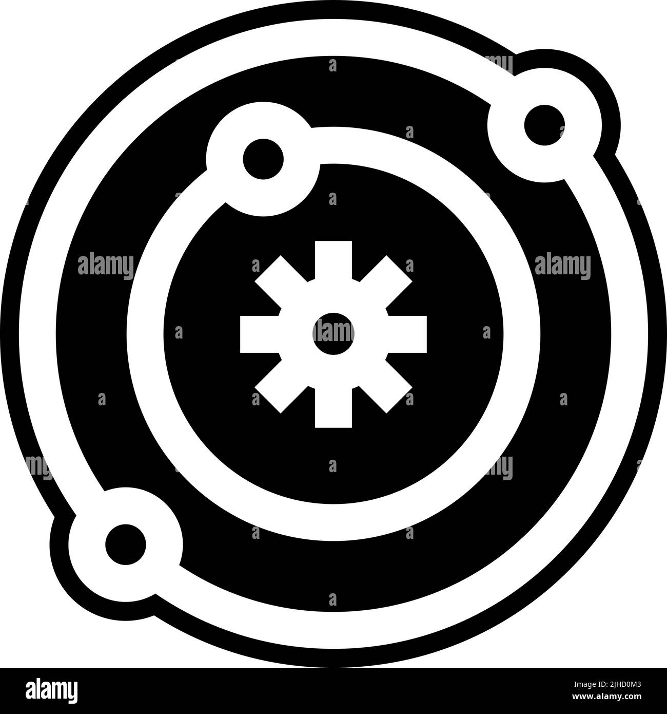 Wissensgalaxie . Stock Vektor