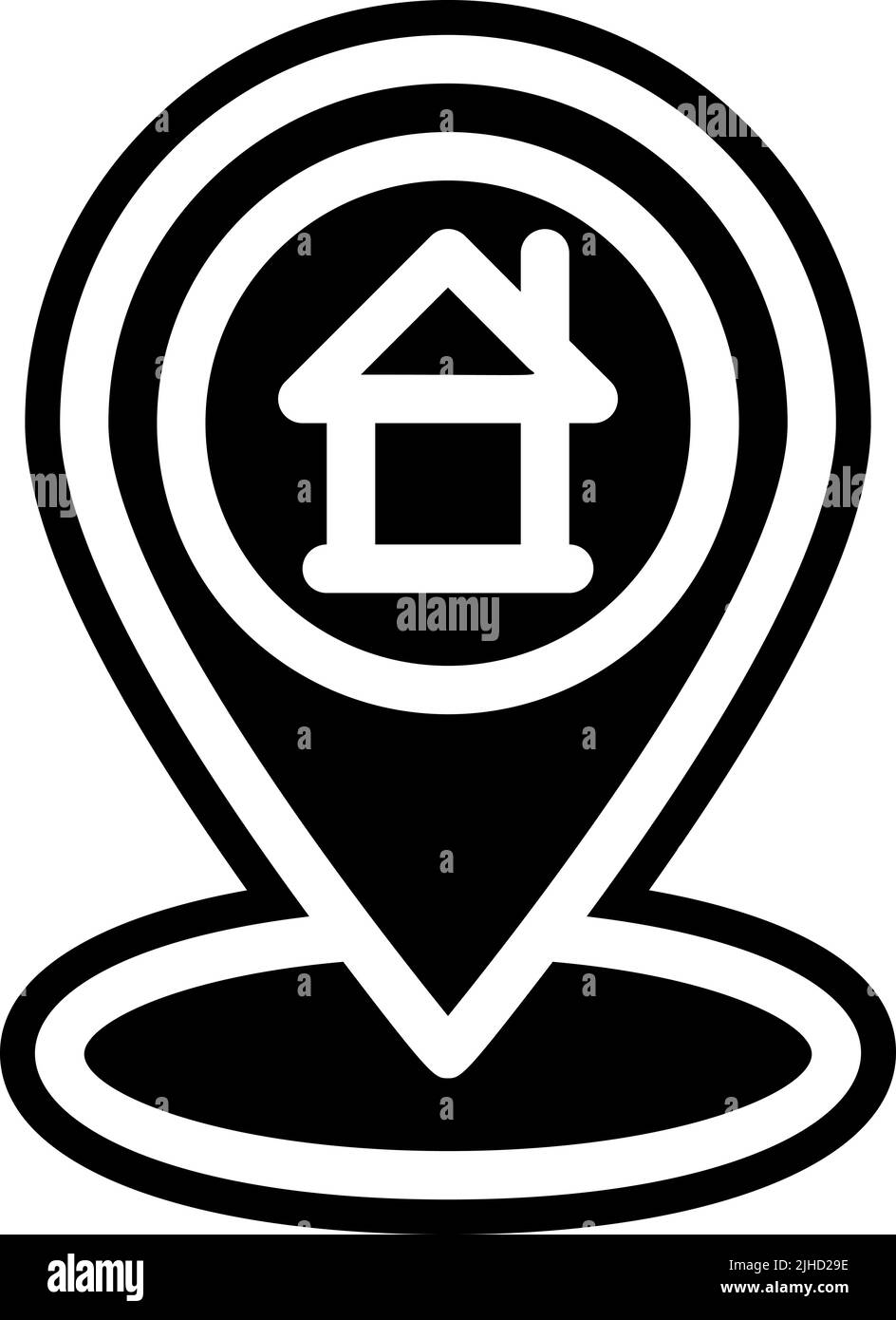 Online-Shopping-Line Pin . Stock Vektor