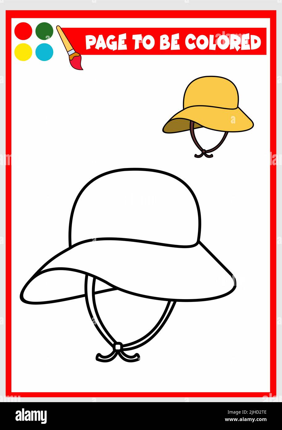 Malbuch für kids.cap Stock Vektor