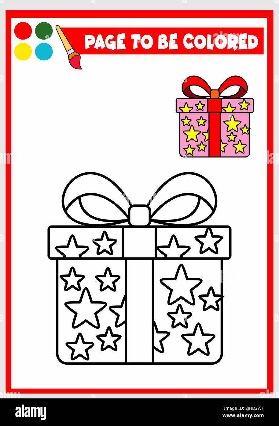 Malbuch für Kinder. Geschenk Stock Vektor