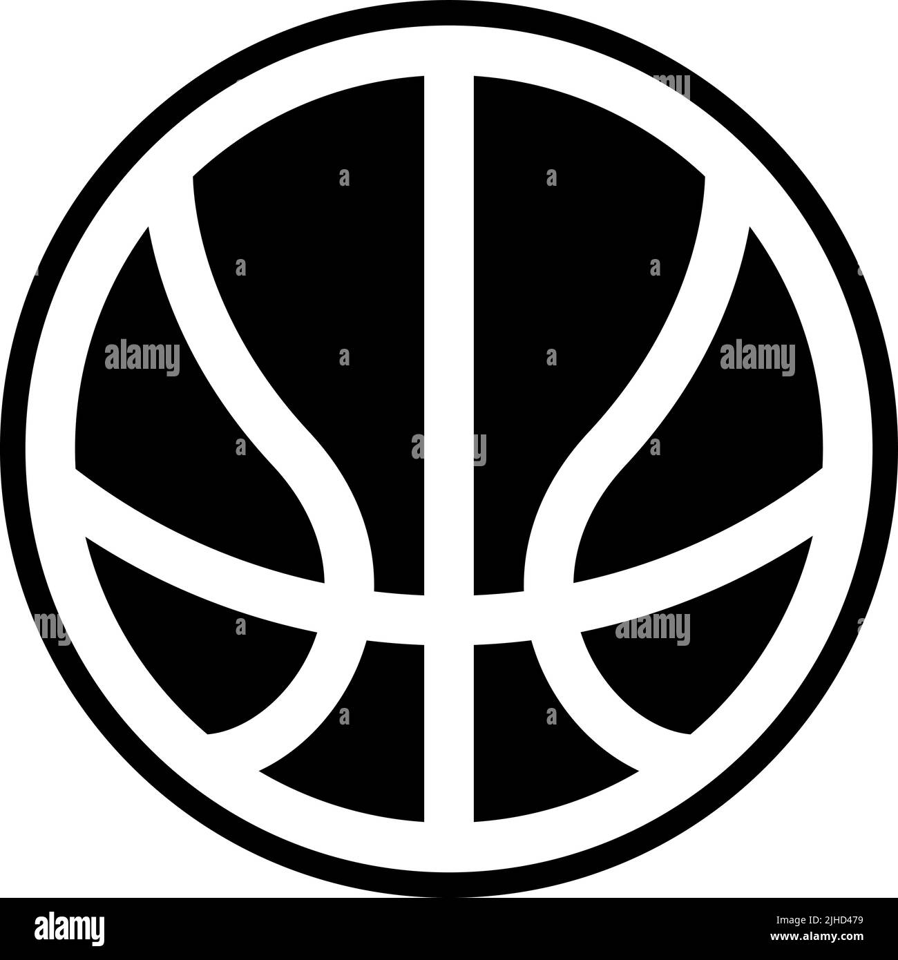 Sportausrüstung Basketball . Stock Vektor