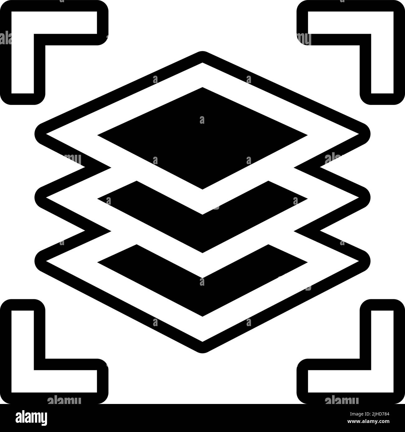 Kunst und Design Schichten . Stock Vektor