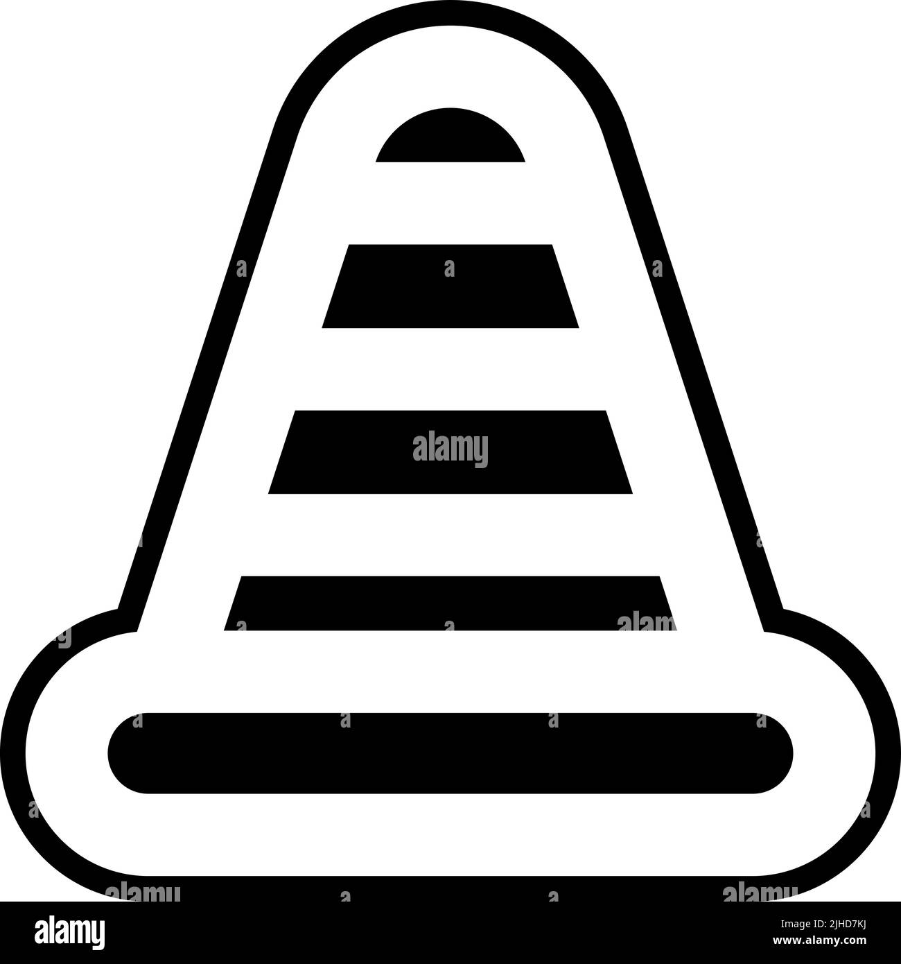 Einfacher ui-Konus . Stock Vektor