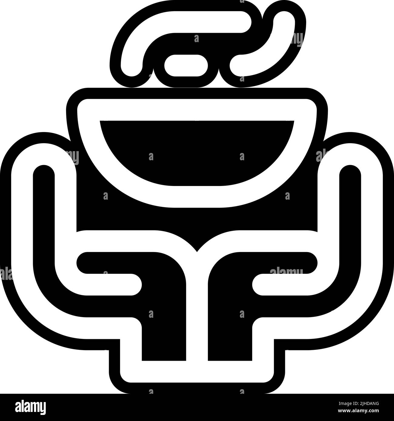 Obdachlose Lebensmittelspende . Stock Vektor