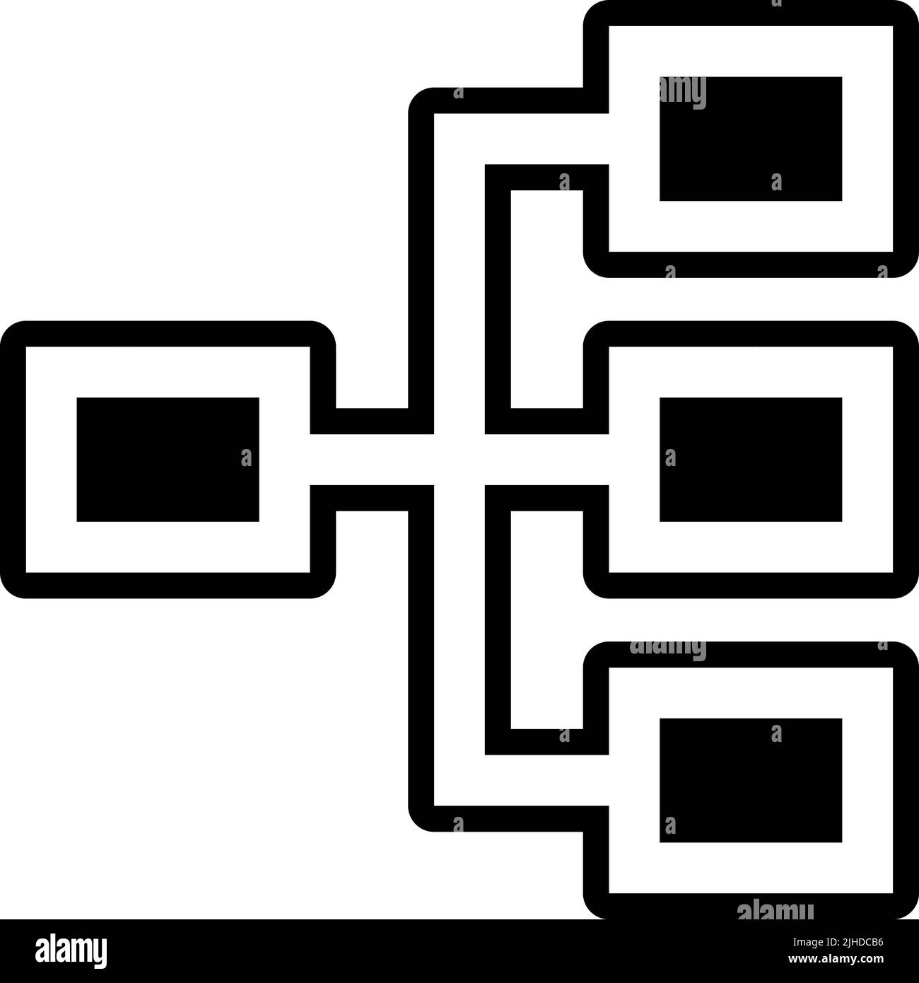 Hierarchie der Benutzeroberfläche . Stock Vektor