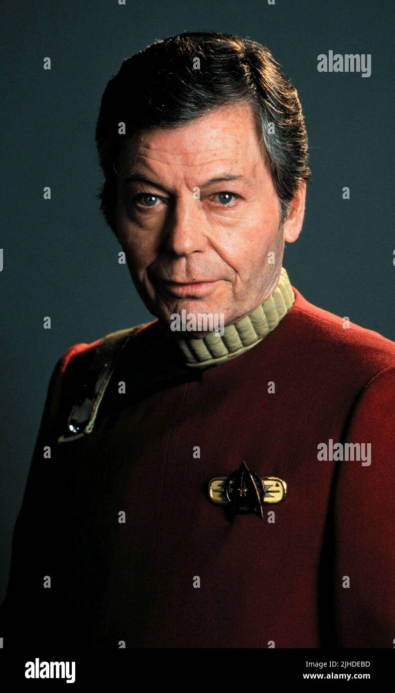DEFOREST KELLY als DR. MCCOY, "Star Trek V: The Final Frontier, 1989 Stockfoto