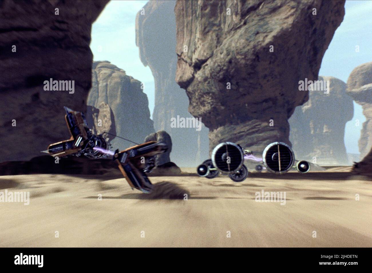 POD RACE SZENE, Star Wars: Episode I - Die Dunkle Bedrohung, 1999 Stockfoto