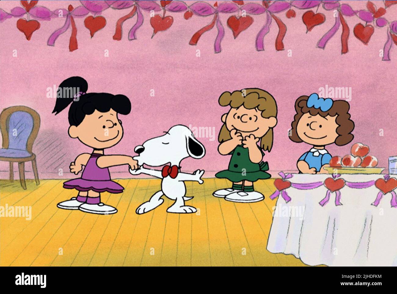 LUCY, Snoopy, Charlie Brown VALENTINE, 2002 Stockfoto