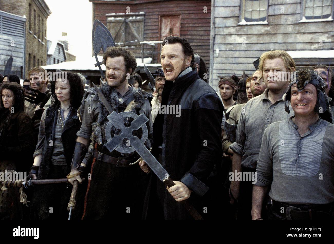 JOHN C. Reilly, Liam Neeson, Brendan Gleeson, GANGS OF NEW YORK, 2002 Stockfoto