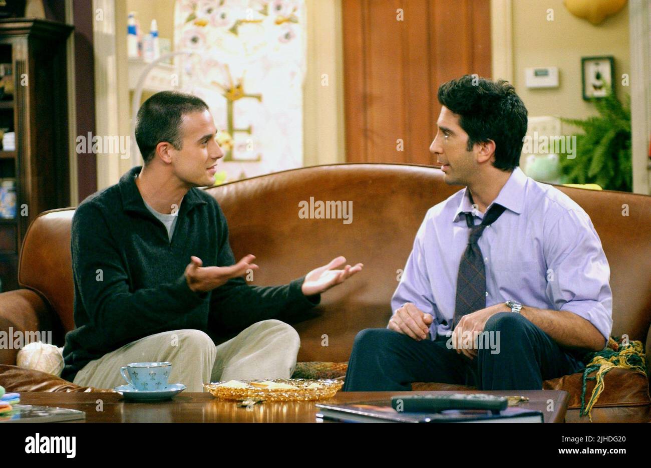 FREDDIE Prinze jr., David Schwimmer, Freunde: Saison 9, 2002 Stockfoto