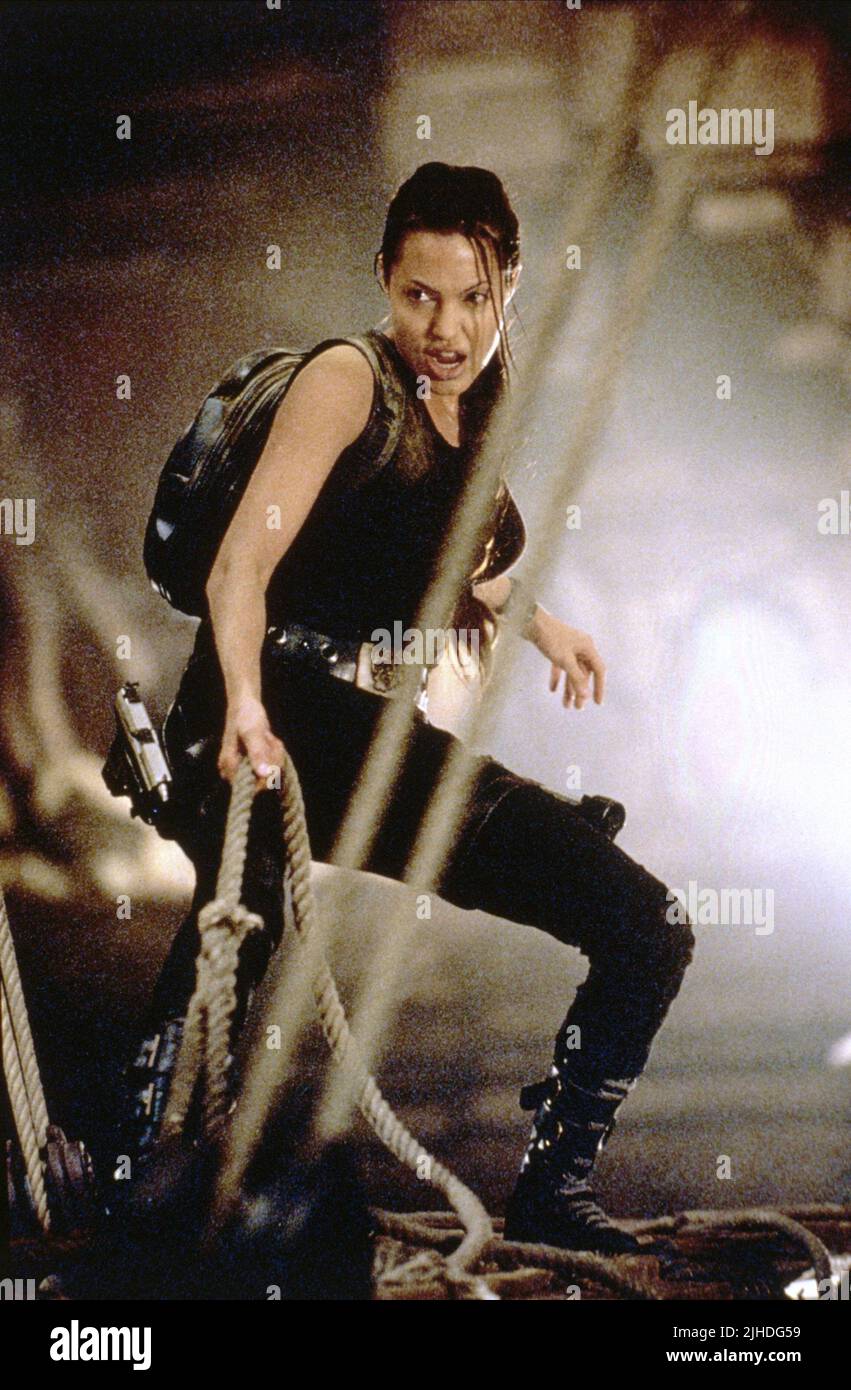 ANGELINA JOLIE, Lara Croft: Tomb Raider", 2001 Stockfoto