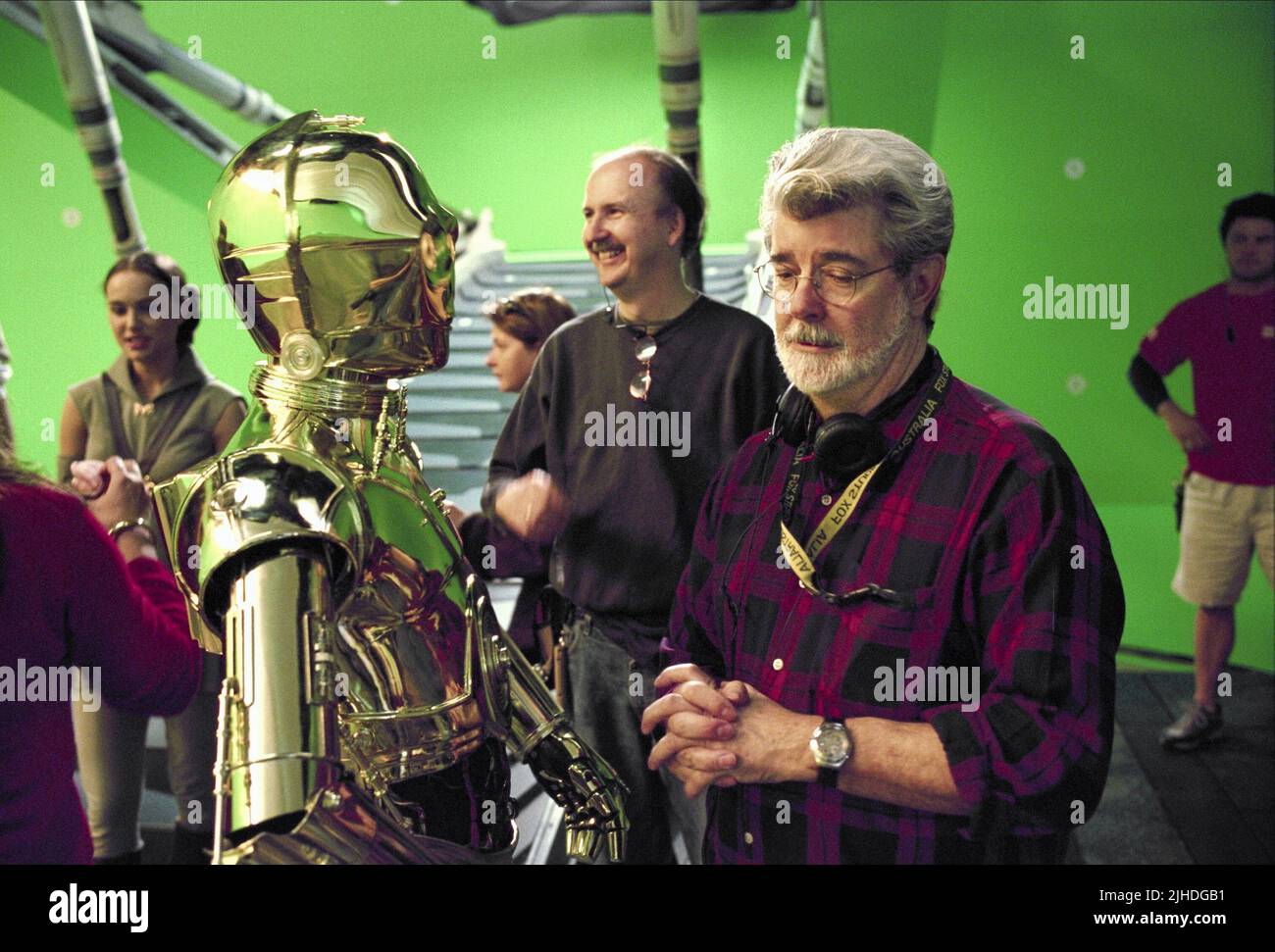 ANTHONY DANIELS, George Lucas, Star Wars: Episode III - Die Rache der Sith, 2005 Stockfoto