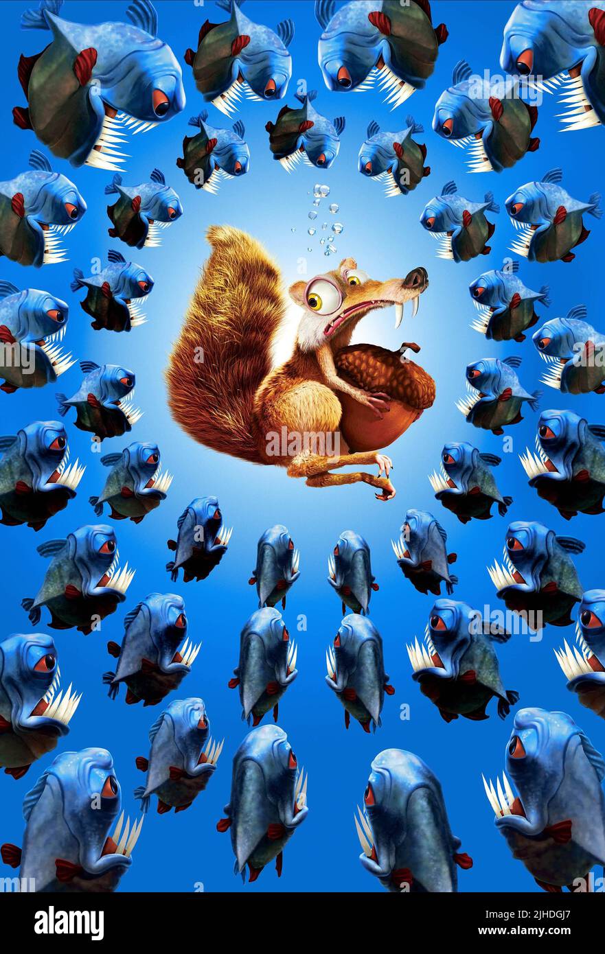 SCRAT, Piranha fischen, EISZEIT: Die KERNSCHMELZE, 2006 Stockfoto