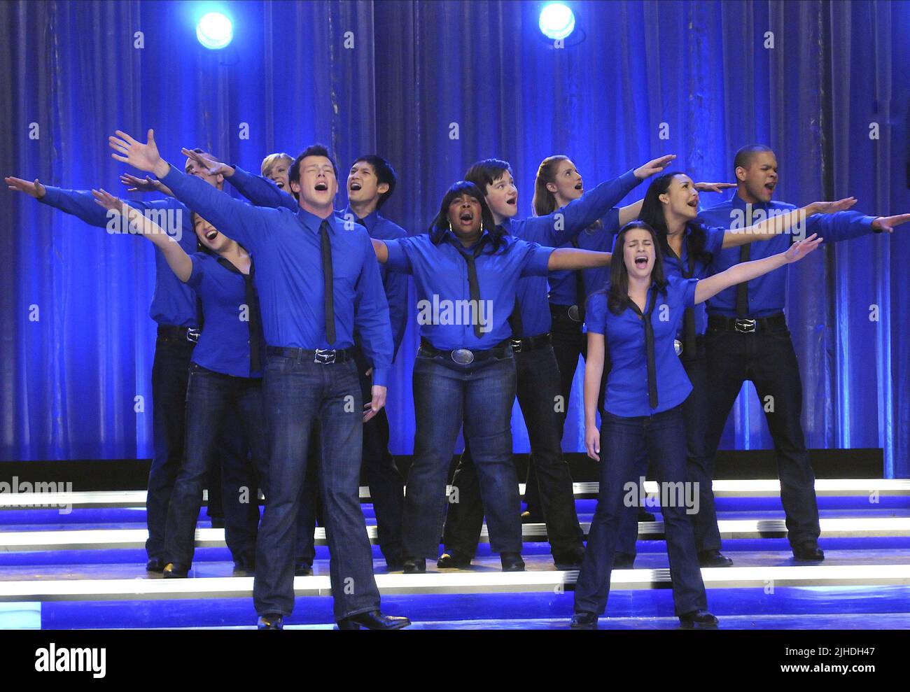 MICHELE, MONTEITH, AGRON, SALLING, RILEY, COLFER, USHKOWITZ, TALTON, MORRIS, RIVERA, JR., GLEE, 2009 Stockfoto