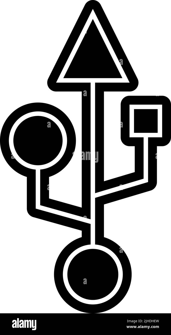 Computer usb-Anschluss . Stock Vektor