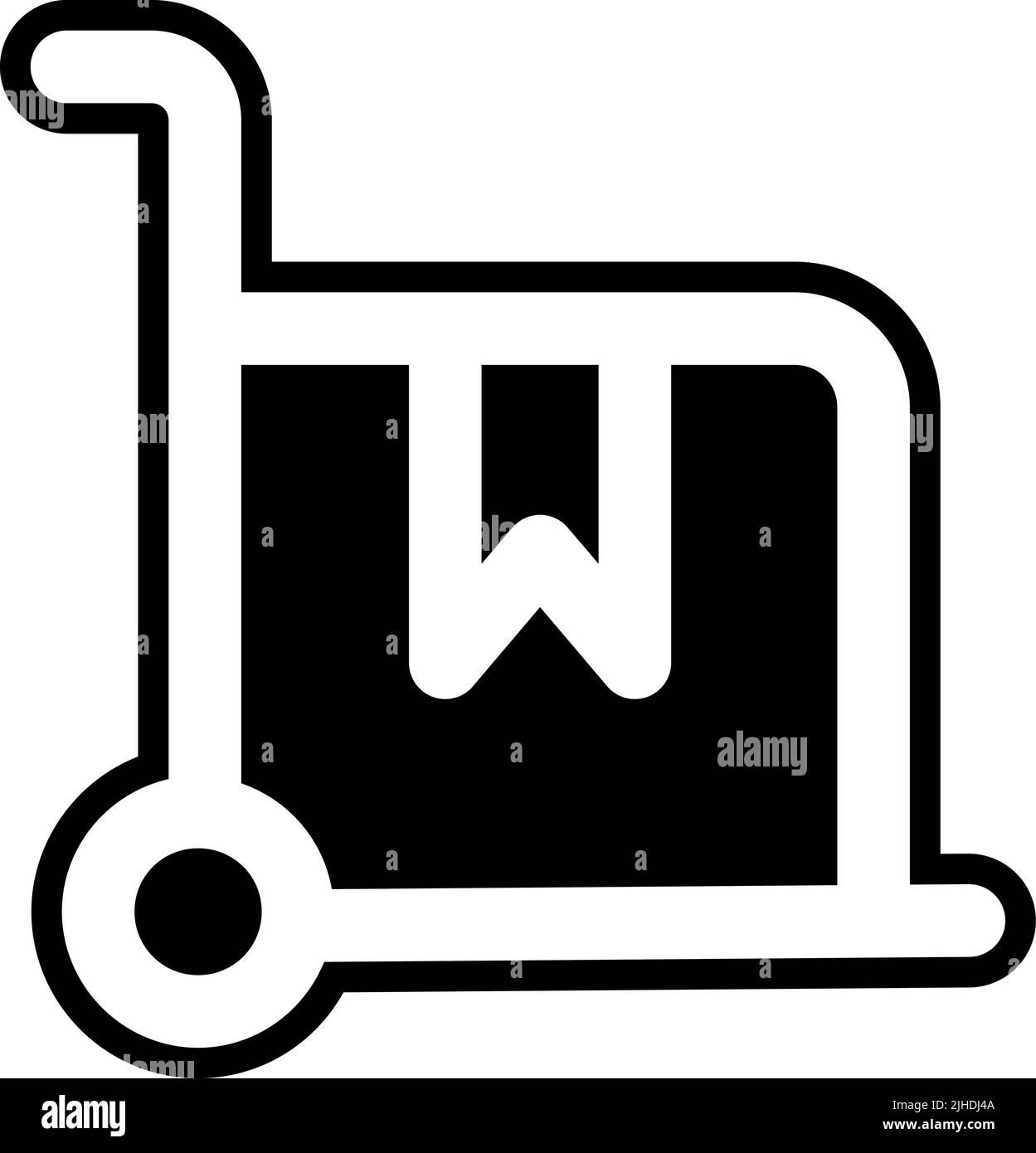 E-Commerce-Trolley . Stock Vektor